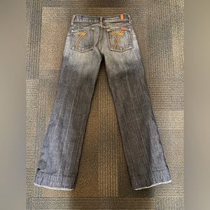 7 FOR ALL MINDKIND DOJO LOW RISE JEANS